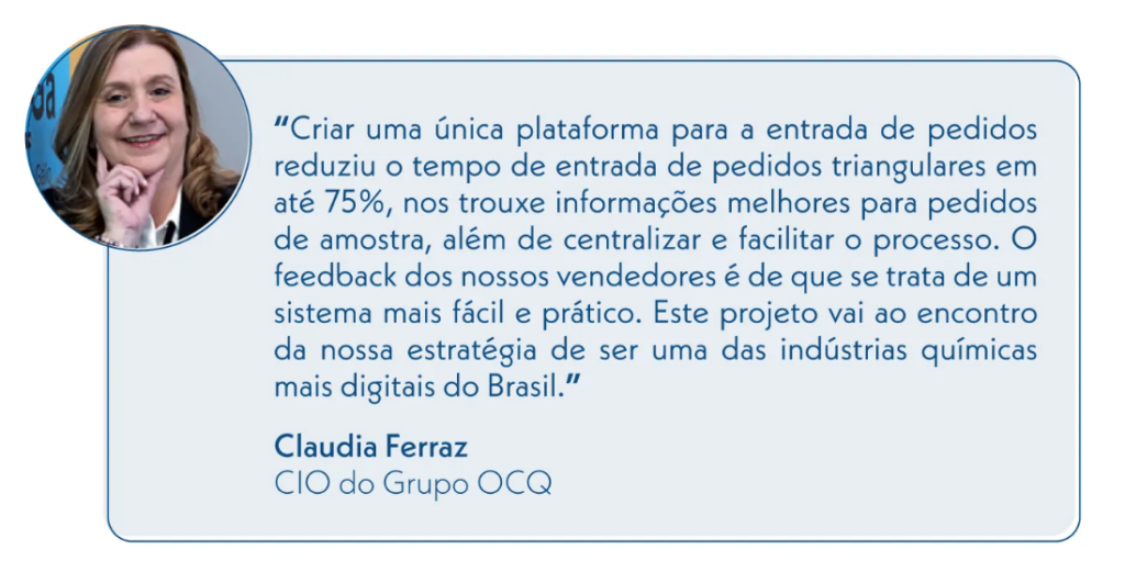 Depoimento de Claudia Ferraz, CIO do Grupo OCQ.